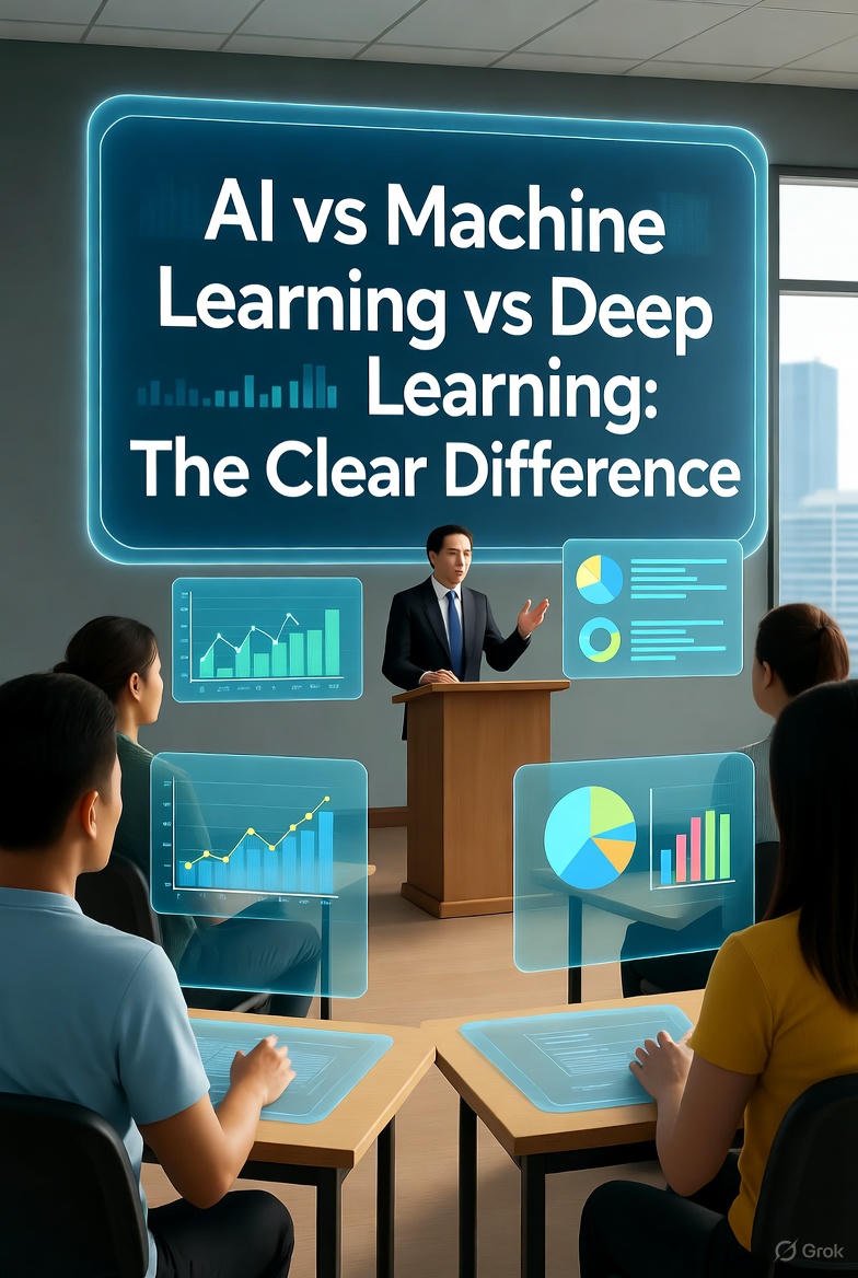 AI vs Machine Learning vs Deep Learning: Understanding the Clear Difference