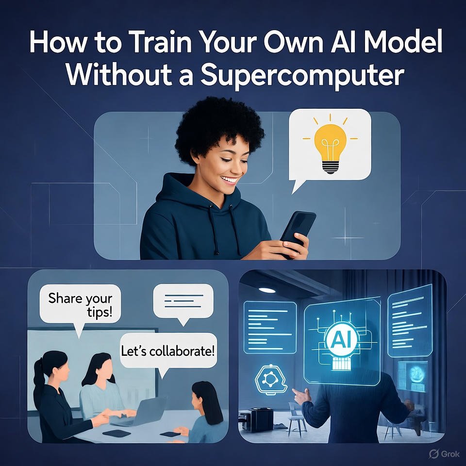 How to Train Your Own AI Model Without a Supercomputer