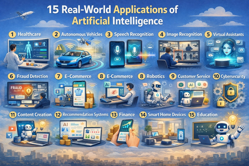 15 Real-World Applications of Artificial Intelligence