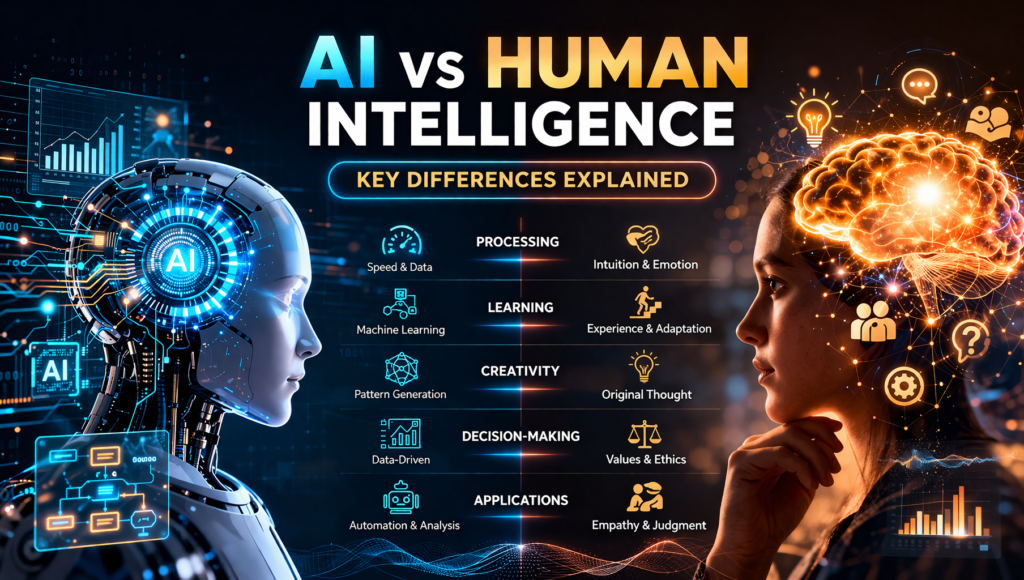Intelligence Key AI vs Human Intelligence: Key Differences Explained | Complete Guide