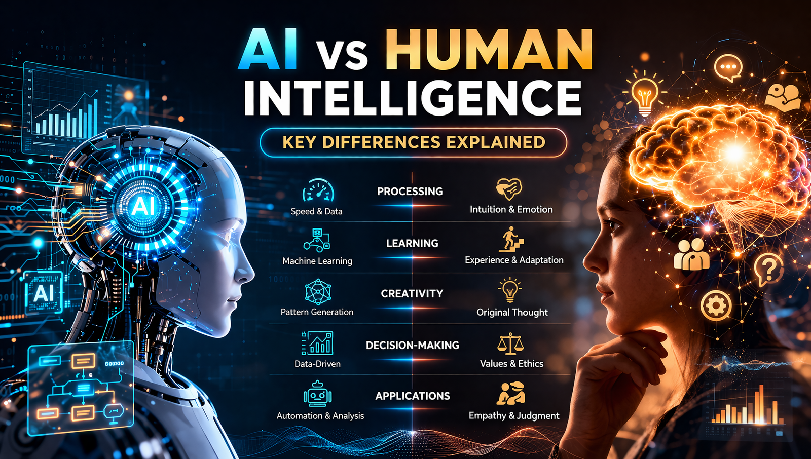 AI vs Human Intelligence: Key Differences Explained
